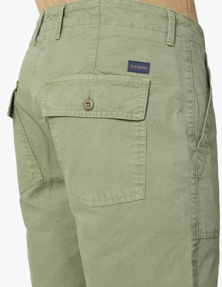 rinascente Tela Genova Short fatigue canvas federico - green