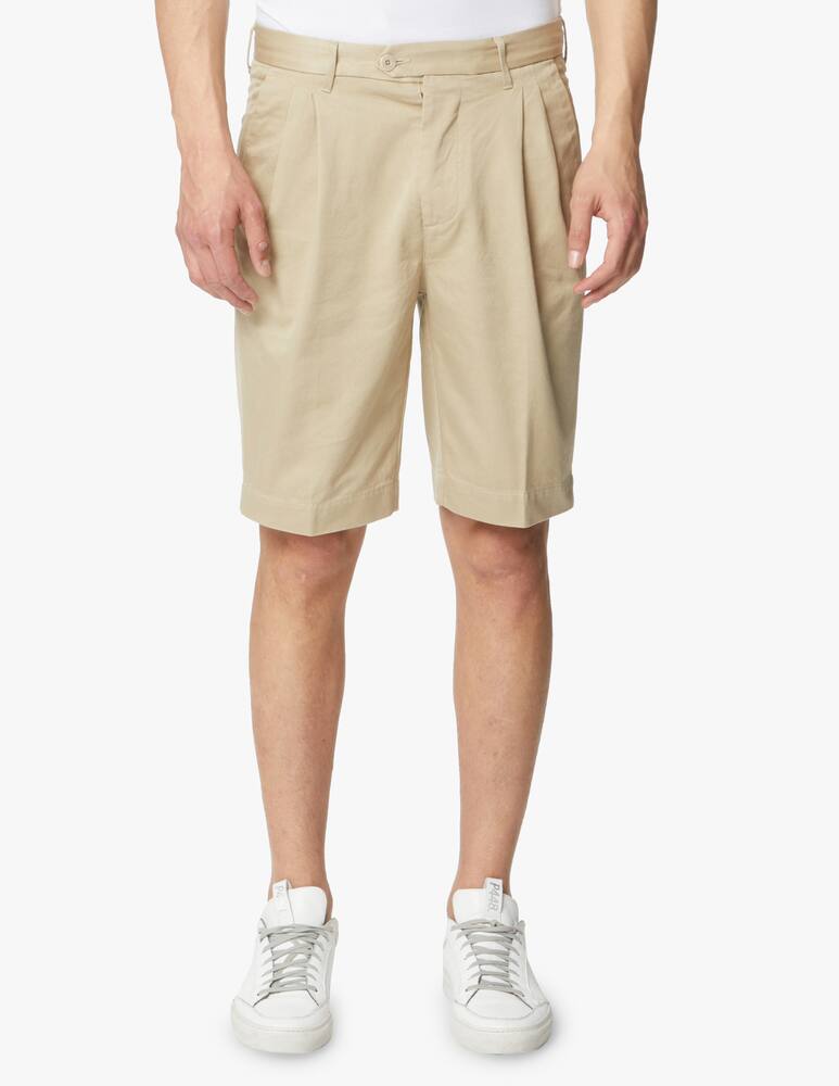 rinascente Tela Genova Bermuda 2pinces over damasco - beige