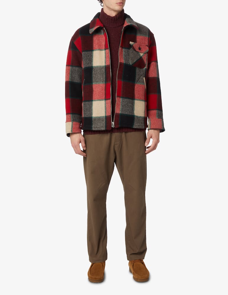 rinascente Tela Genova Giacca camicia in lana a quadri  - Multicolor