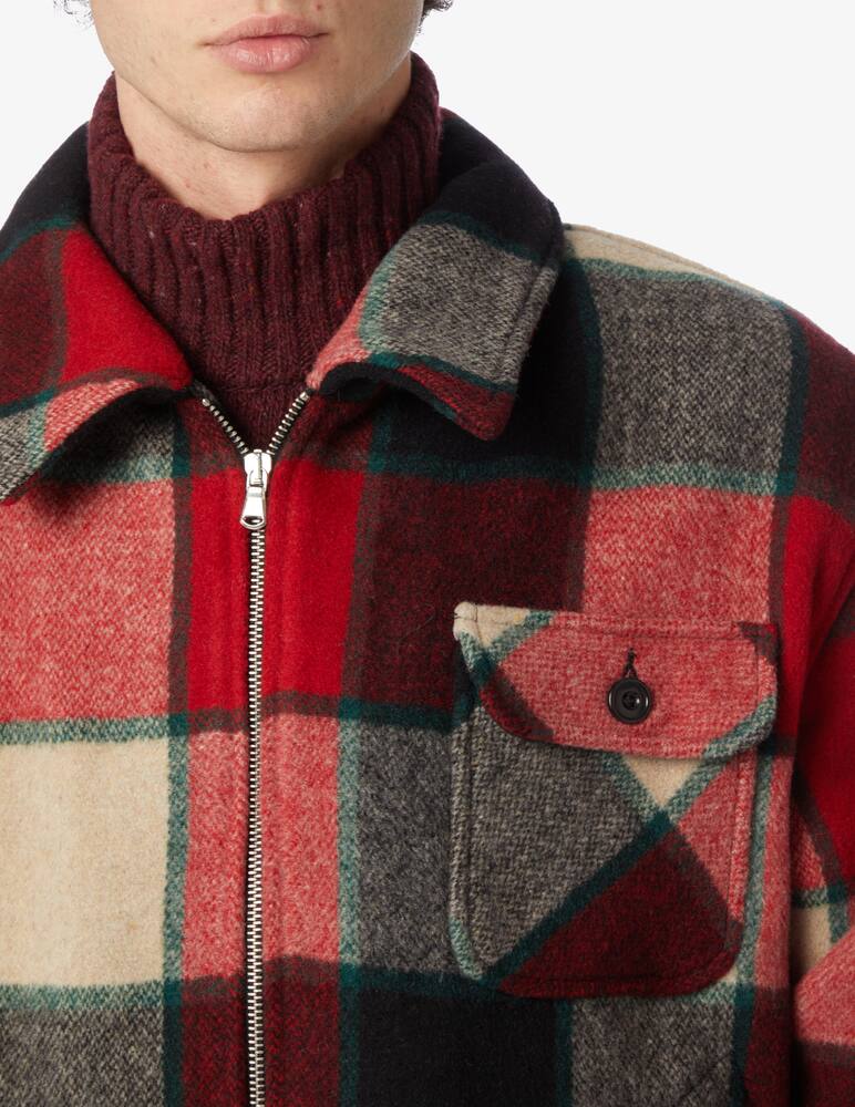 rinascente Tela Genova Giacca camicia in lana a quadri  - Multicolor