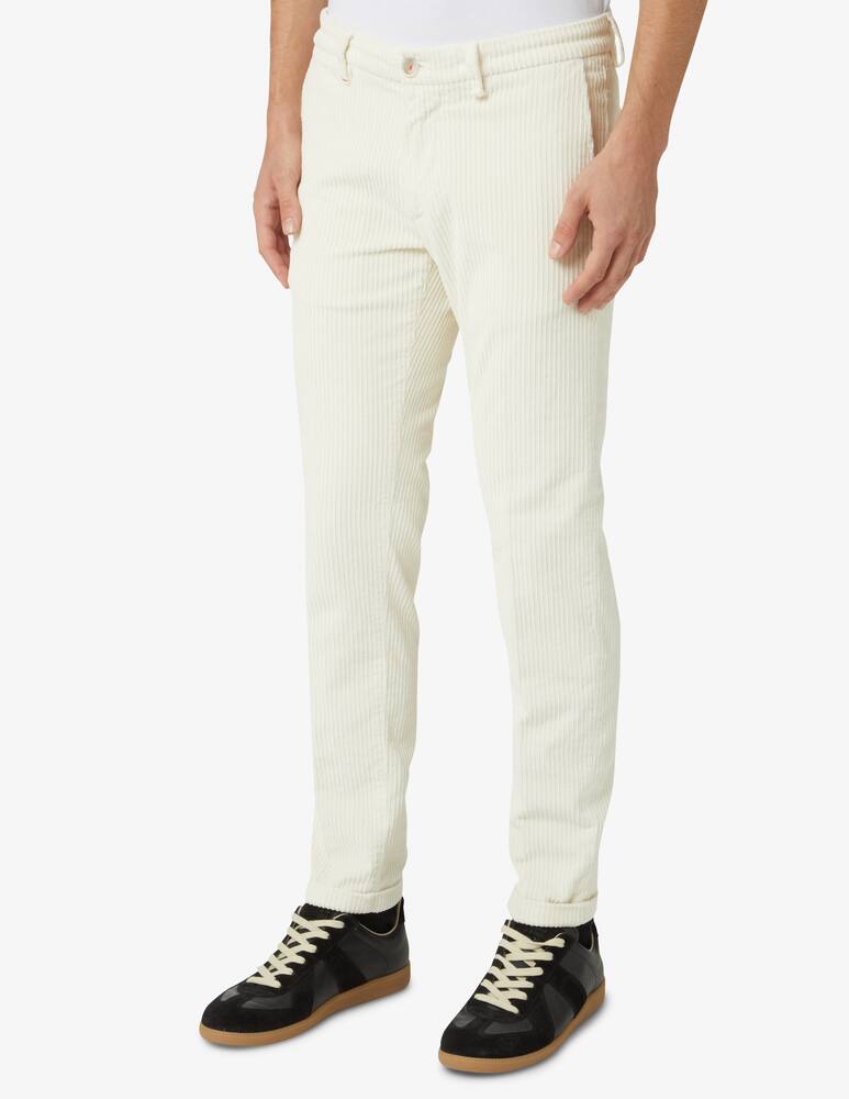 rinascente Re-HasH Mucha corduroy r chino pant - White