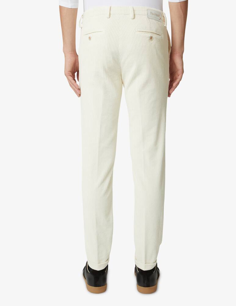 rinascente Re-HasH Mucha corduroy r chino pant - White
