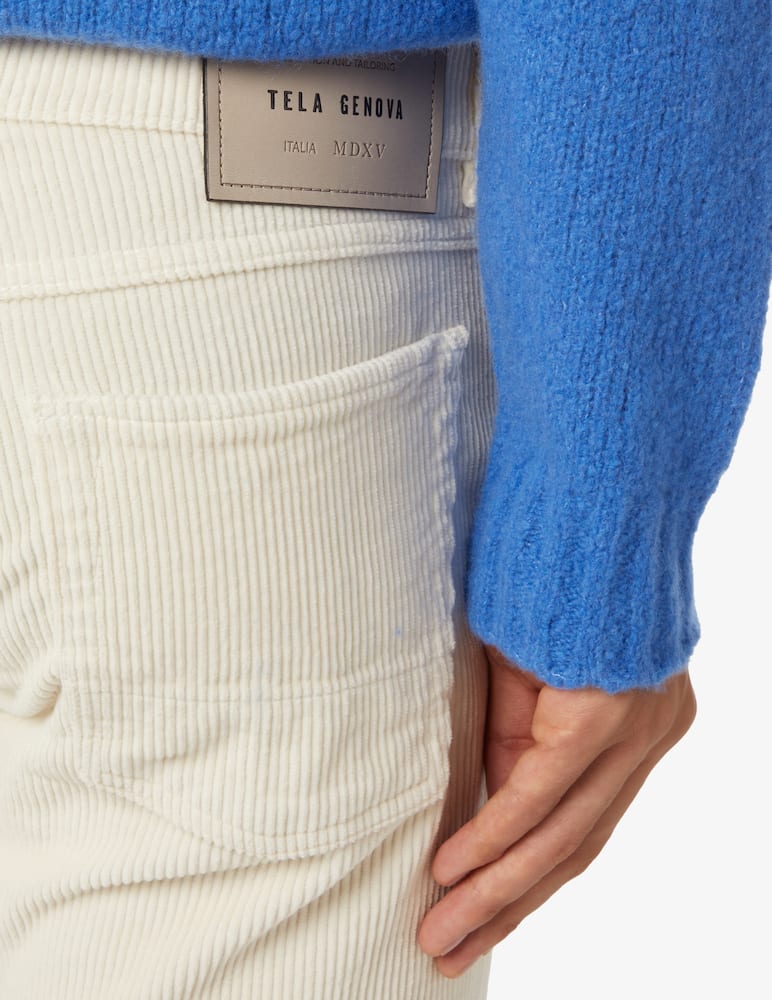 rinascente Tela Genova Corduroy augusto 5pocket pant - Beige