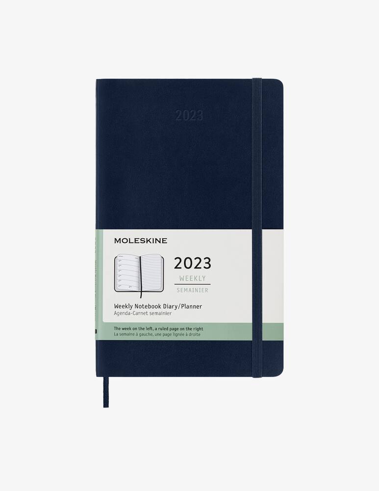 rinascente Moleskine Wkly Ntbk Lg S Blue Soft - Blue