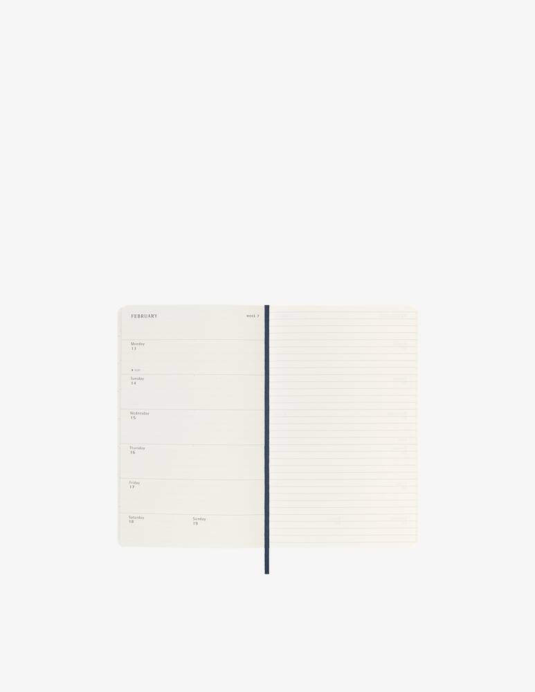 rinascente Moleskine Wkly Ntbk Lg S Blue Soft - Blue