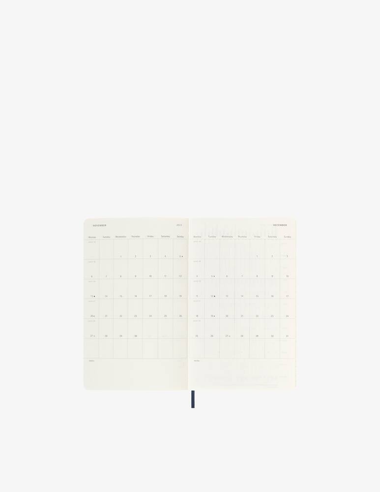 rinascente Moleskine Wkly Ntbk Lg S Blue Soft - Blue