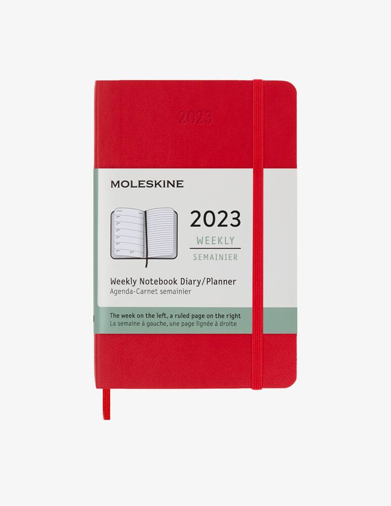 rinascente Moleskine 12 Mesi Settimanale  Pocket Rosso Soft - Rosso