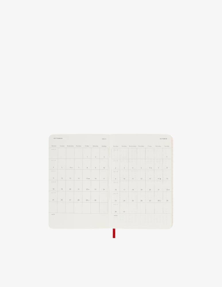 rinascente Moleskine 12 Mesi Settimanale  Pocket Rosso Soft - Rosso