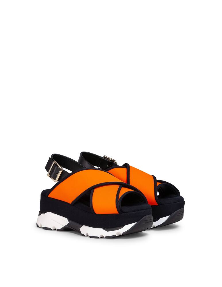 rinascente Marni Criss-Cross sandals with wedge