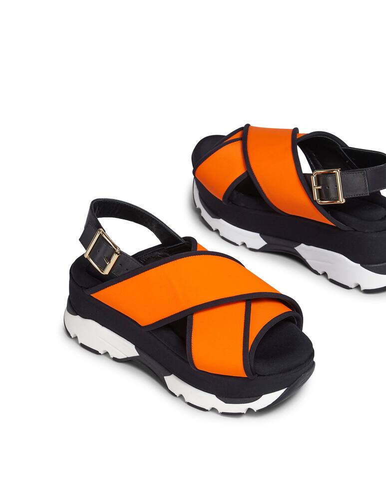 rinascente Marni Criss-Cross sandals with wedge