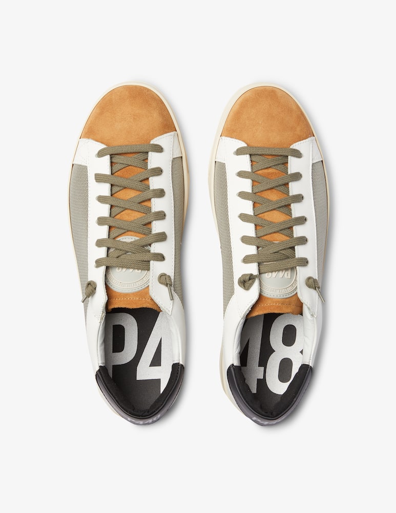 rinascente P448 Jack low top suede sneakers - Beige