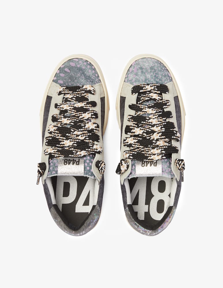 rinascente P448 Sneakers effetto denim Jack - Nero