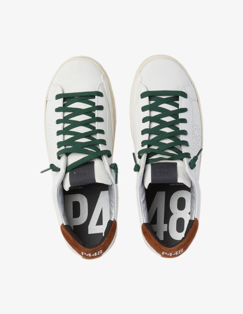 rinascente P448 Sneakers john puntale suede - Bianco