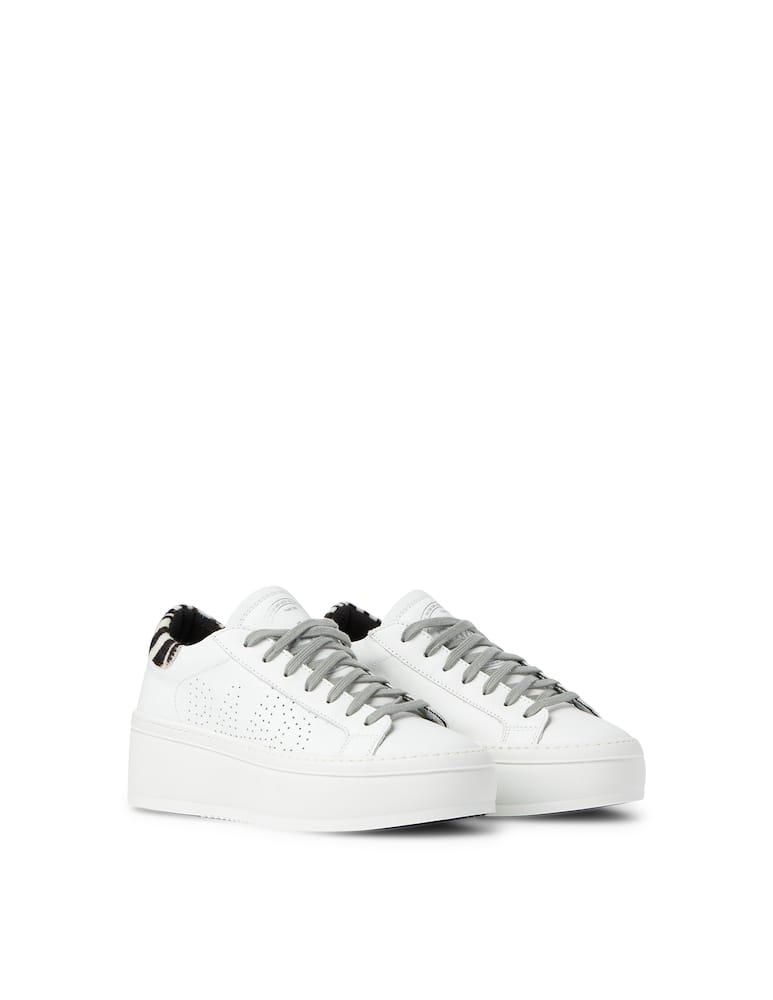 rinascente P448 Louise-w platform leather low-top sneakers