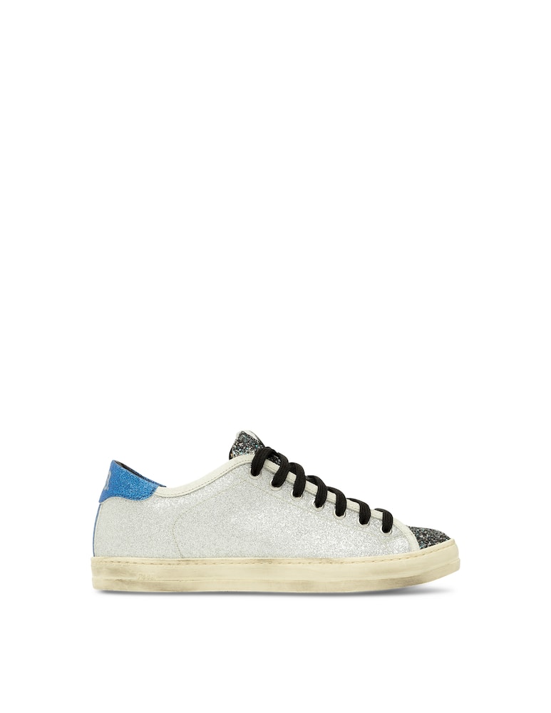 P448 Sneakers basse con linguetta glitterata Johnny - immagine 1 P448 Sneakers basse con linguetta glitterata Johnny - immagine 1