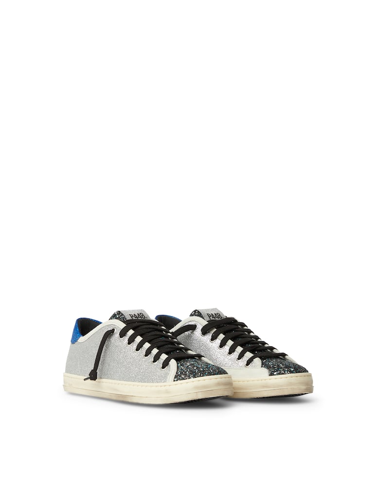 rinascente P448 Low-top sneakers with glitter tongue Johnny