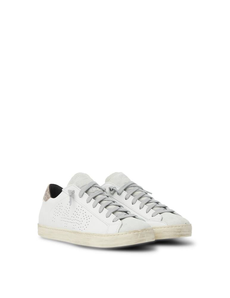 rinascente P448 Sneakers basse Jhon stampa croc - bianco