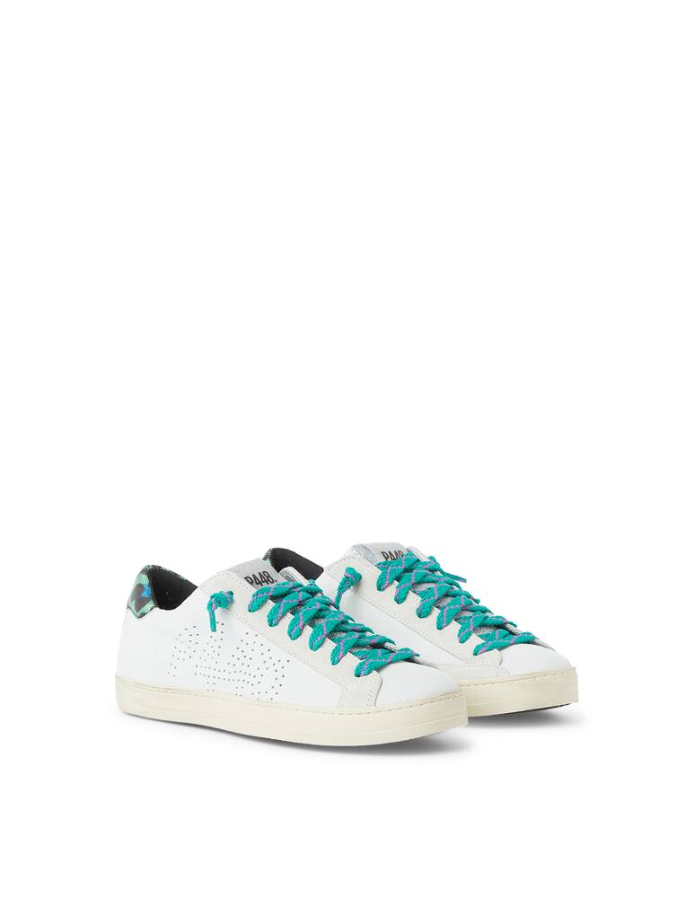 rinascente P448 Jhon low top sneakers with glitter - white