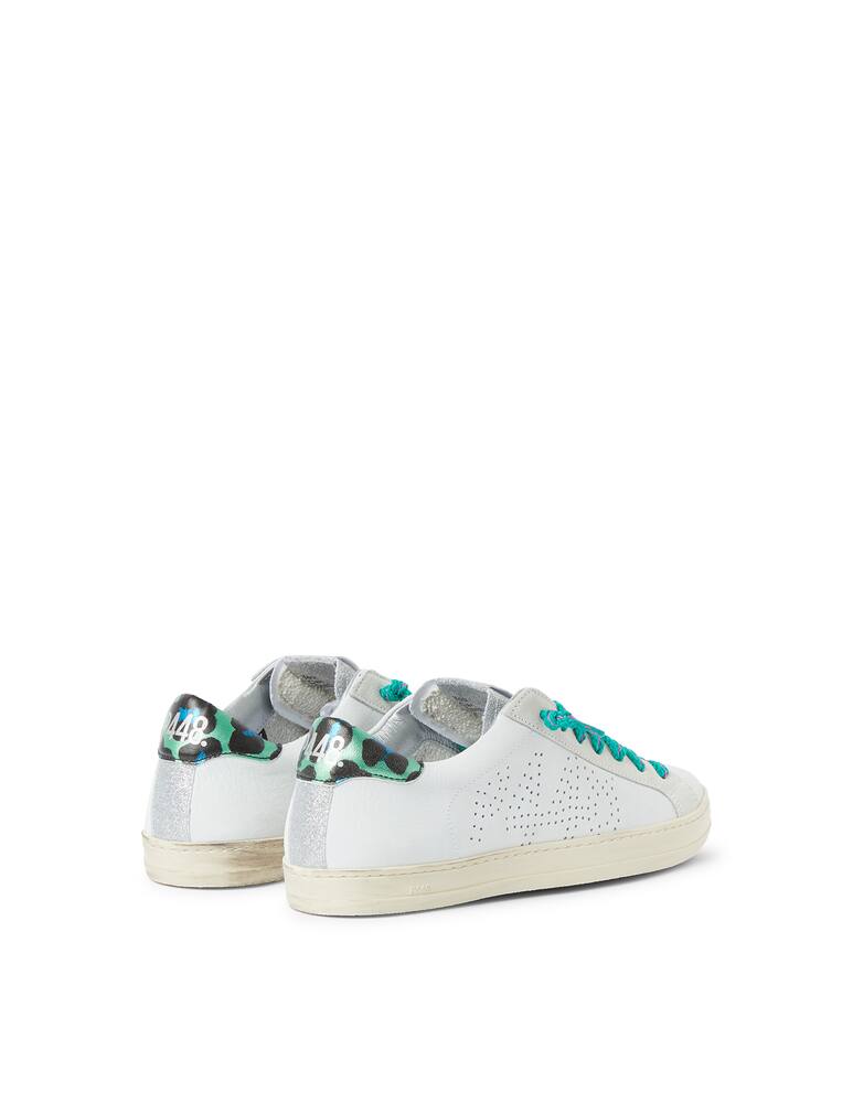 rinascente P448 Jhon low top sneakers with glitter - white