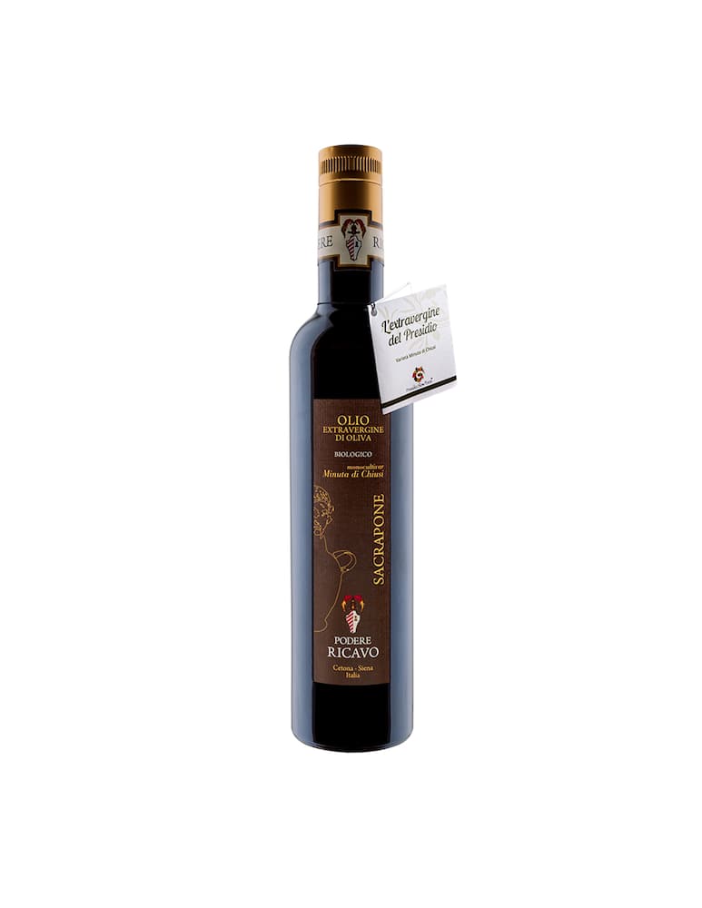 Podere Ricavo Olio extravergine di oliva biologico "Sacrapone" 500ml - immagine 1 Podere Ricavo Olio extravergine di oliva biologico "Sacrapone" 500ml - immagine 1
