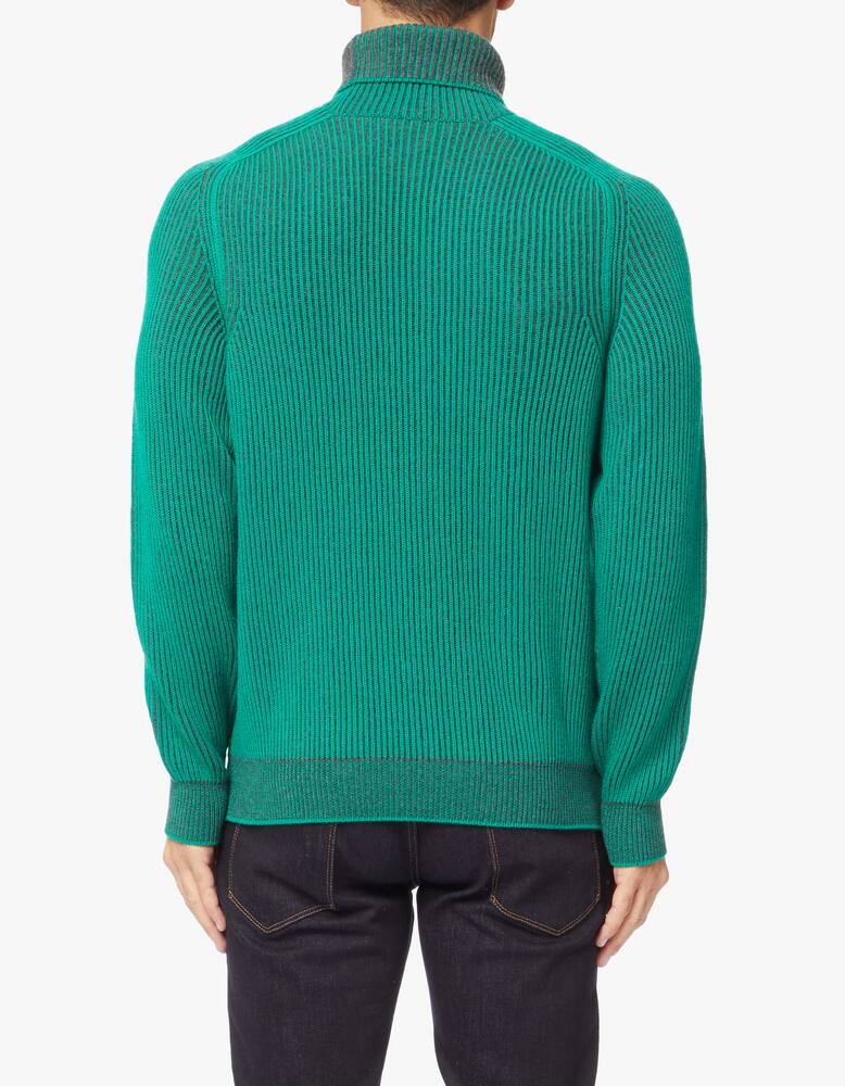 rinascente Sease Cashmere ribbed reversible rollneck sweater