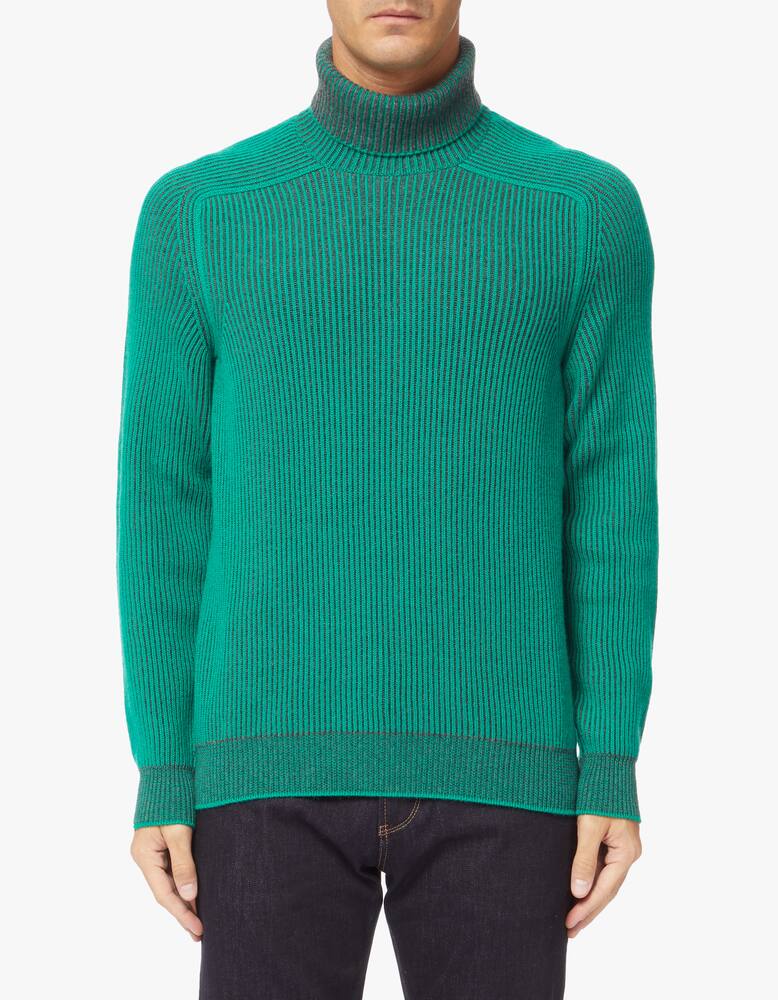 rinascente Sease Cashmere ribbed reversible rollneck sweater