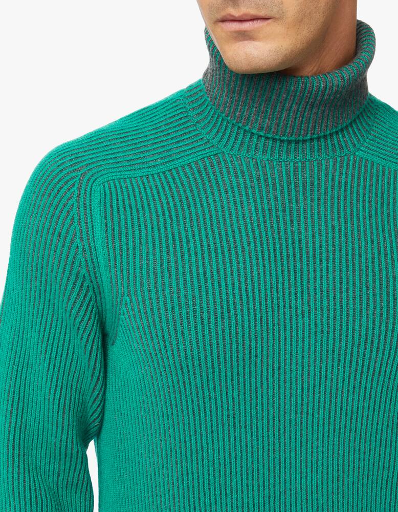 rinascente Sease Cashmere ribbed reversible rollneck sweater