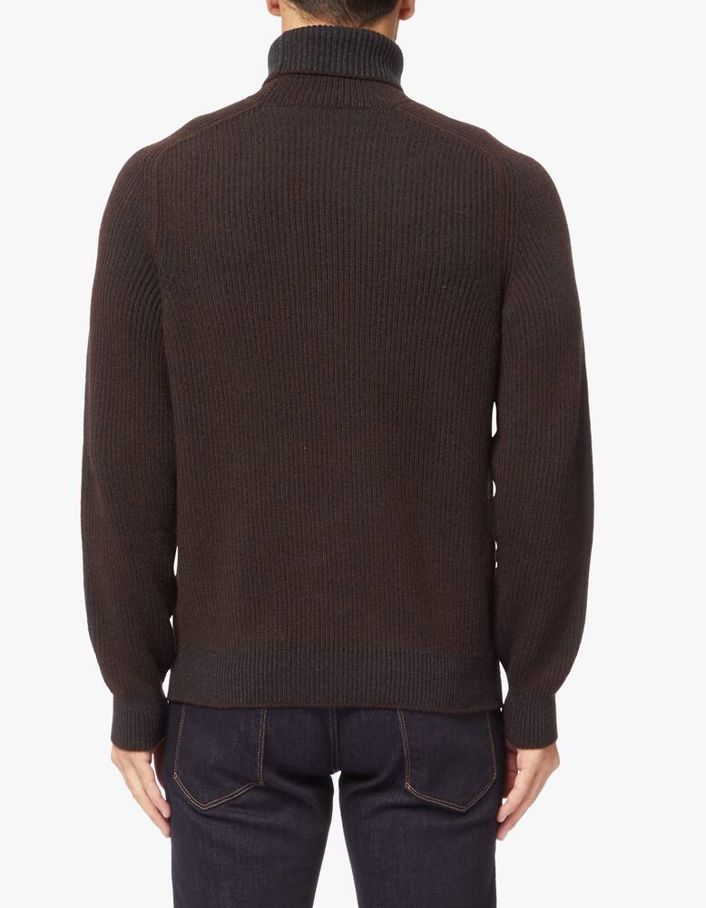 Sease Cashmere ribbed reversible rollneck sweater - picture 3 Sease Cashmere ribbed reversible rollneck sweater - picture 3