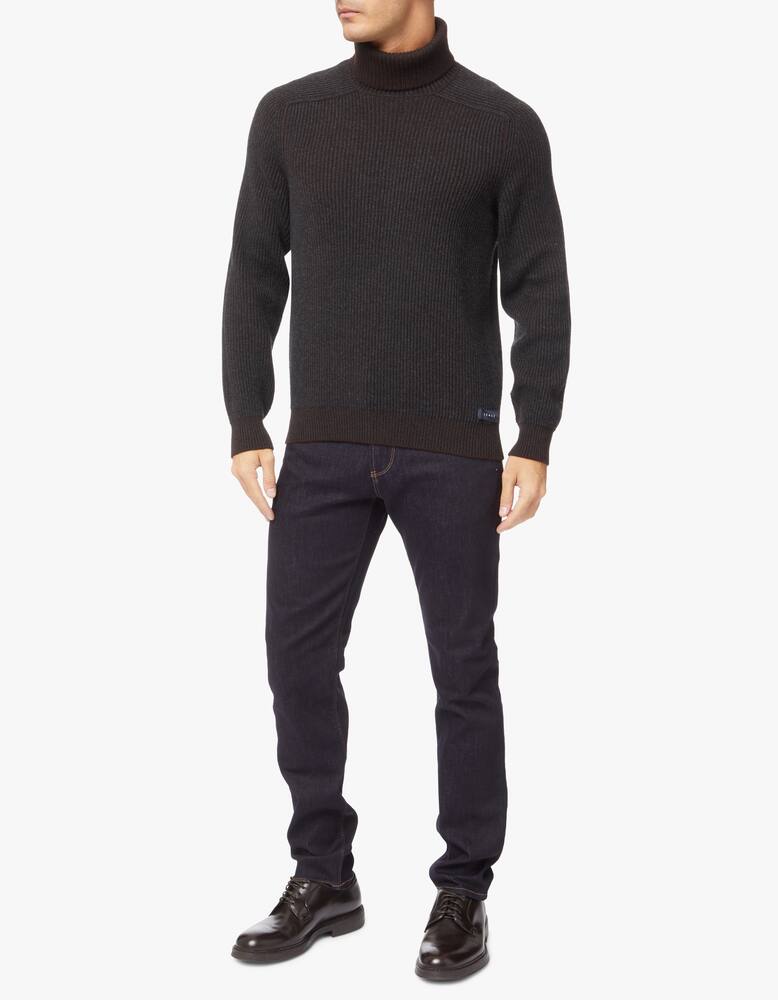 rinascente Sease Cashmere ribbed reversible rollneck sweater