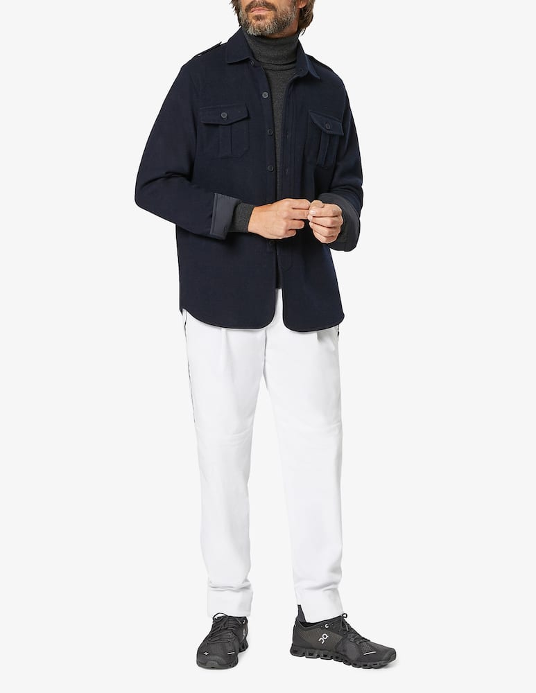 rinascente Sease Virgin wool and nylon jersey over shirt