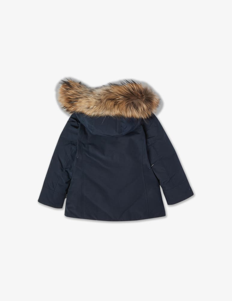 rinascente Woolrich Giaccone in misto cotone con cappuccio - Blu