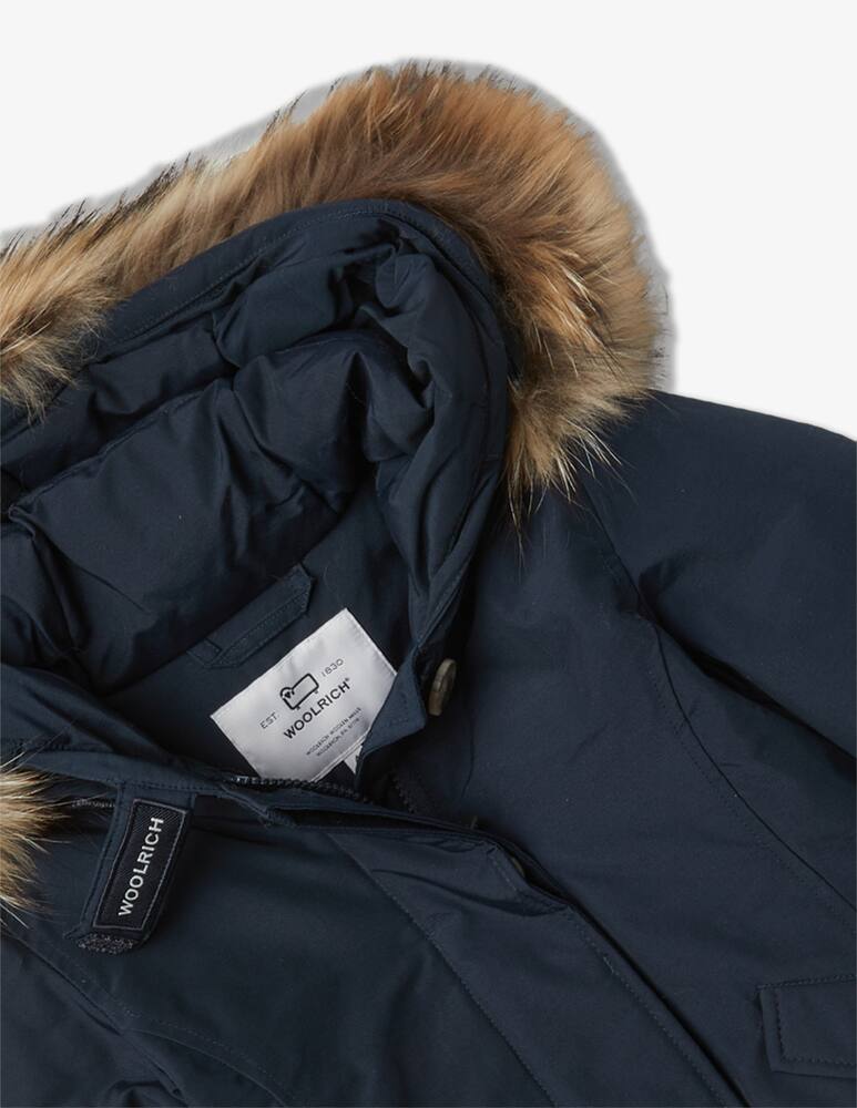 rinascente Woolrich Giaccone in misto cotone con cappuccio - Blu