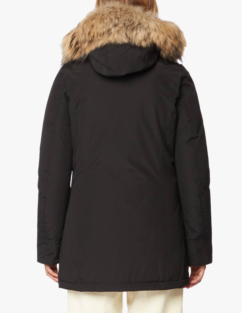 rinascente Woolrich Parka in misto cotone Arctic Racoon - Nero