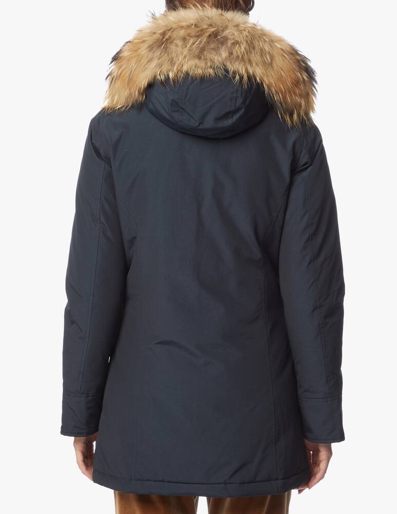 rinascente Woolrich Cotton blend parka Arctic Raccoon - Blue