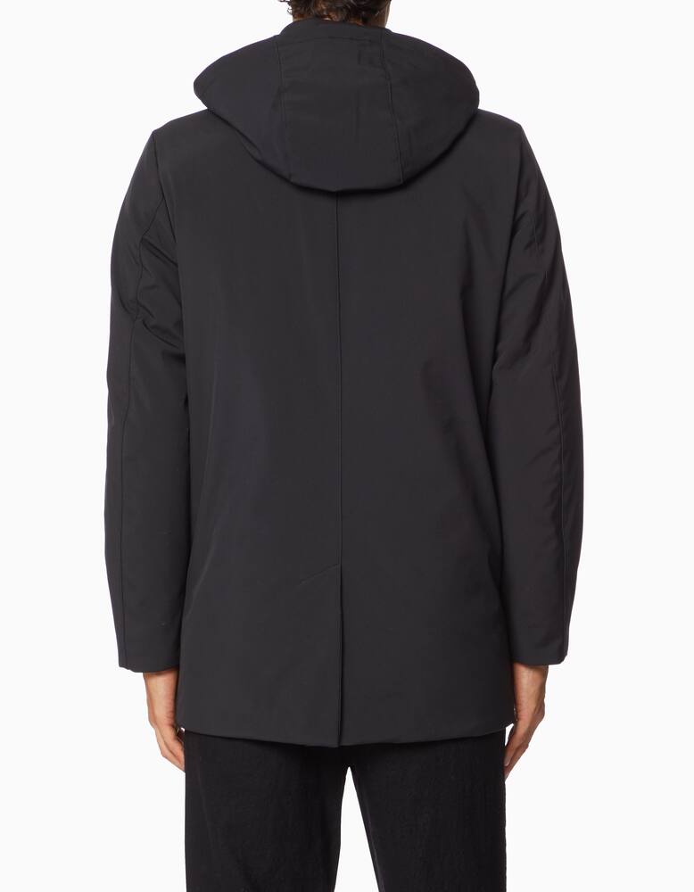 rinascente Woolrich Barrow hooded mac coat