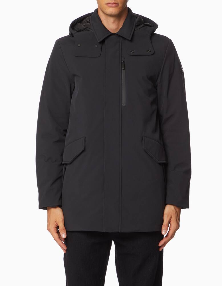 rinascente Woolrich Barrow hooded mac coat