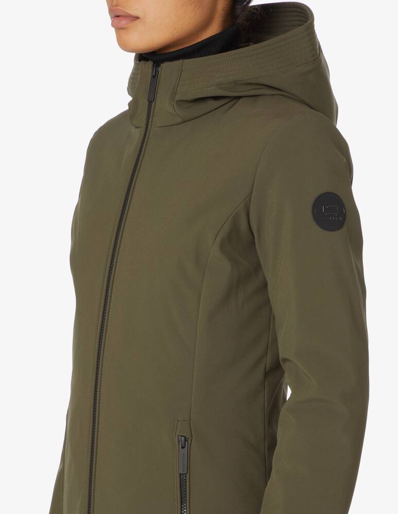 rinascente Woolrich Parka softshell con cappuccio Firth - Oliva