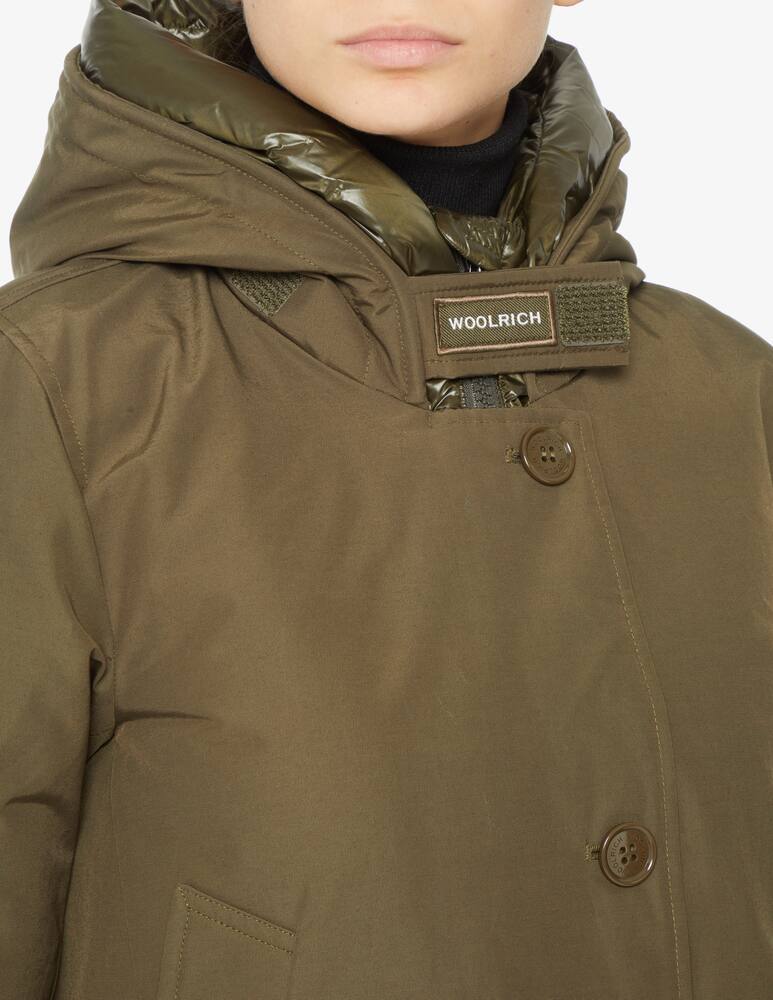 Woolrich Cappotto parka Artic high collar - Oliva - immagine 4 Woolrich Cappotto parka Artic high collar - Oliva - immagine 4