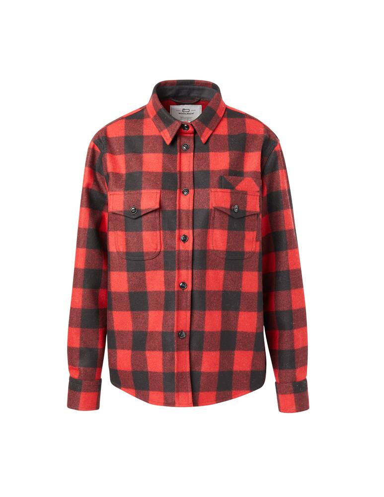 rinascente Woolrich Overshirt patch in misto lana