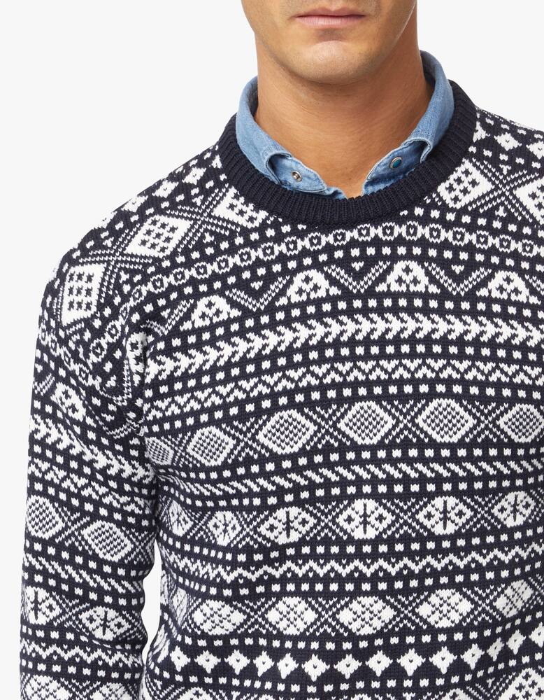 rinascente Woolrich Merino jacquard crewneck jumper