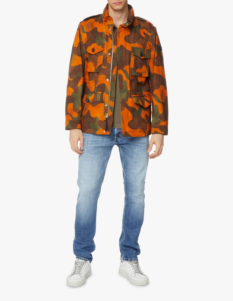 rinascente Woolrich Giacca field in cotone camo - multicolor