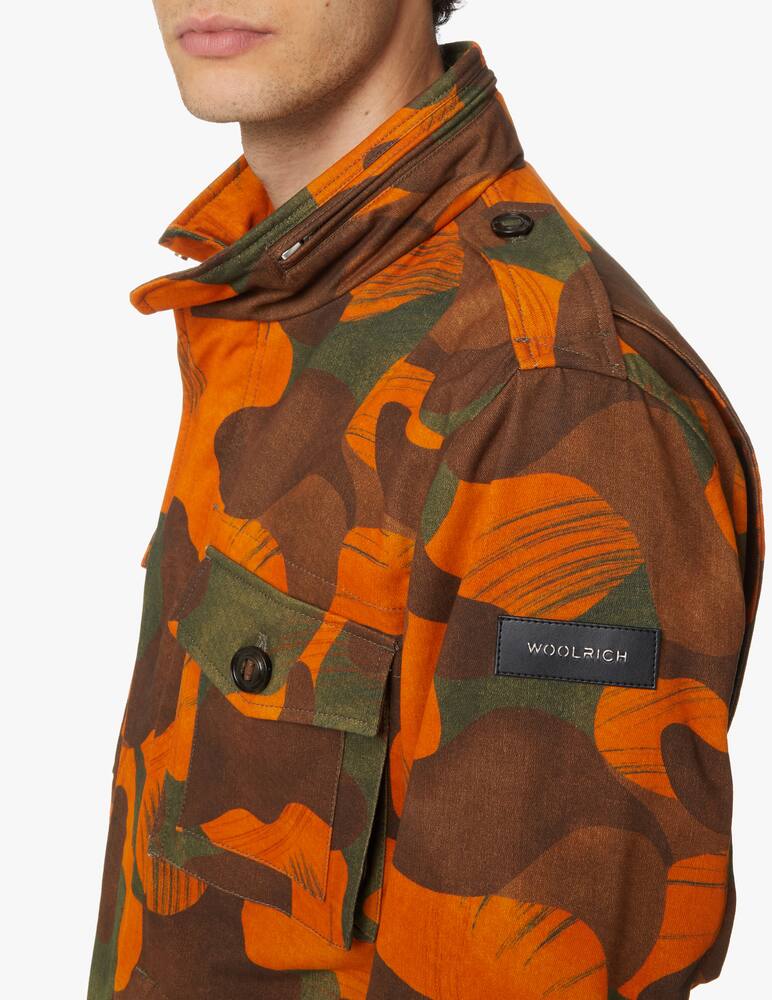 rinascente Woolrich Giacca field in cotone camo - multicolor
