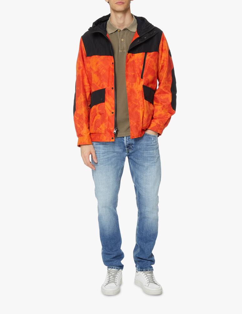 rinascente Woolrich Giacca con cappuccio in nylon tie dye - multicolor