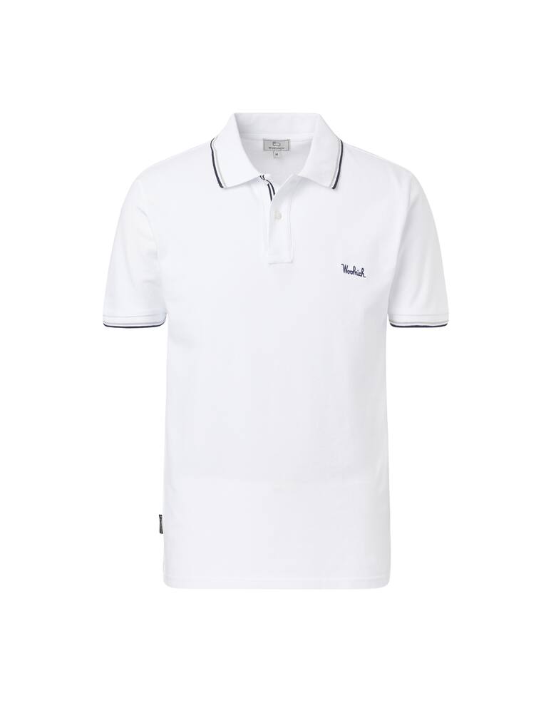 rinascente Woolrich Profiled and lettering polo - white
