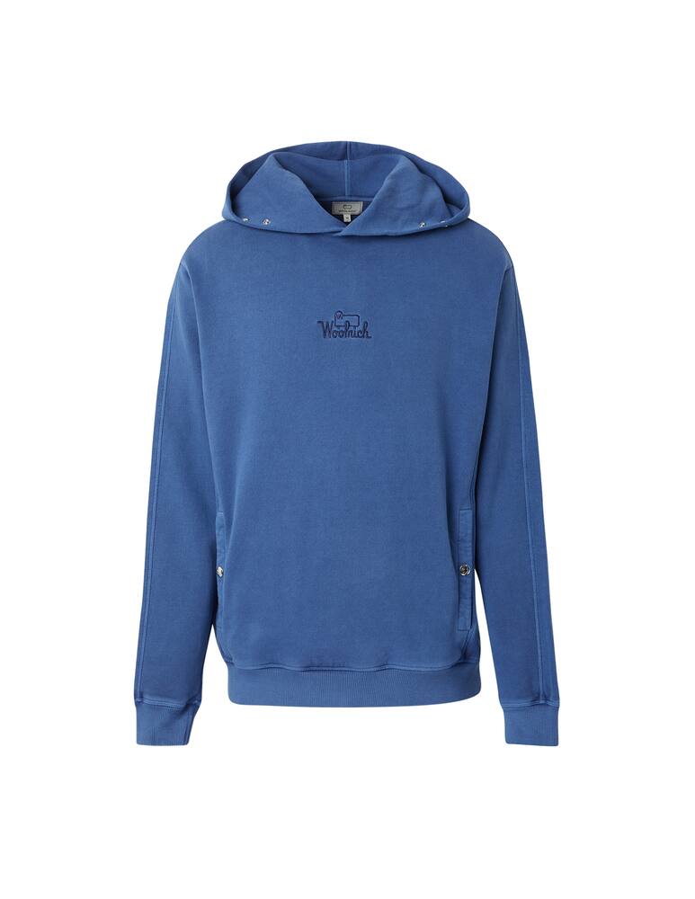 rinascente Woolrich Washed hoodie - blue