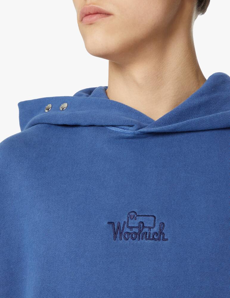 rinascente Woolrich Washed hoodie - blue