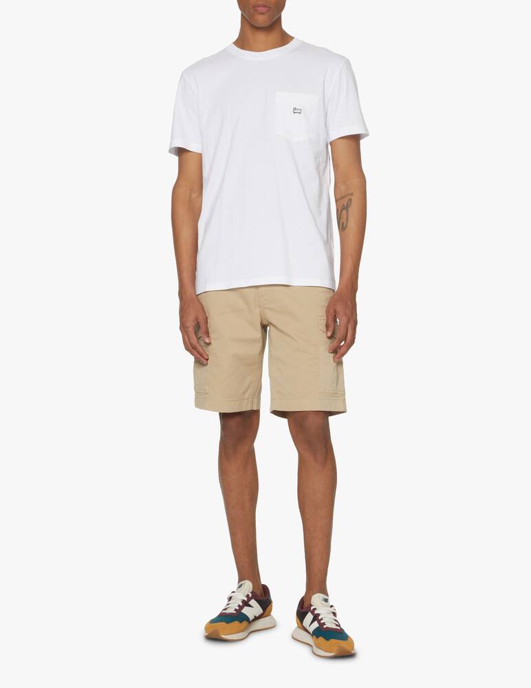 rinascente Woolrich Maglietta manica corta taschino e pecorella - bianco