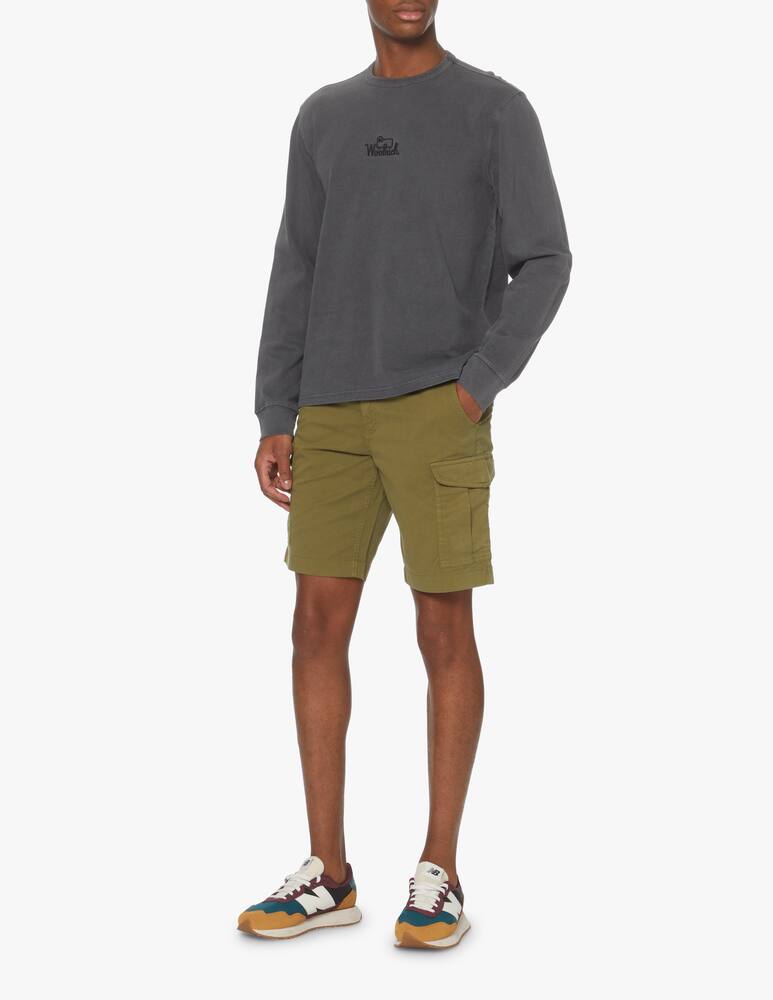 rinascente Woolrich Felpa girocollo lavaggio chiaro - nero