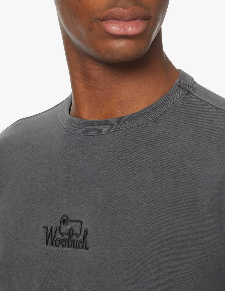 rinascente Woolrich Felpa girocollo lavaggio chiaro - nero