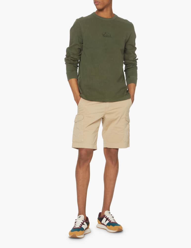 rinascente Woolrich Light washed roundneck sweatshirt - green